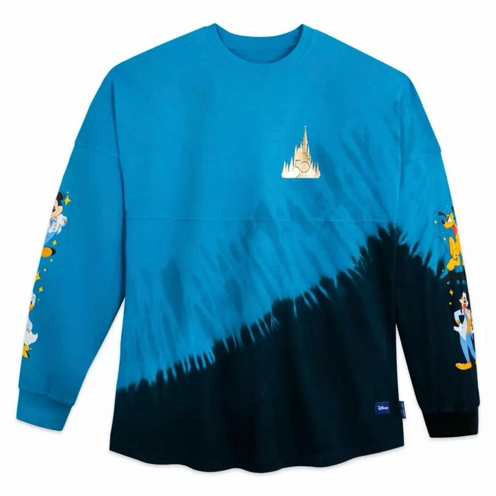 Walt Disney World 50 Mickey and Friends Blue Tie-Dye Spirit Jersey